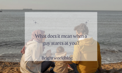 What does it mean when a guy stares at you?