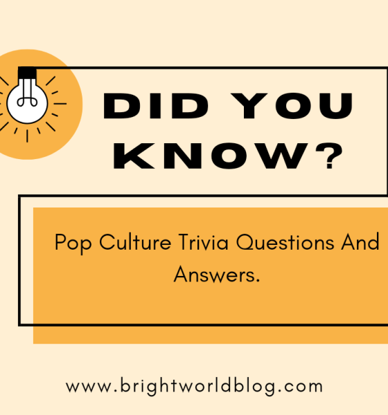 Pop Culture Trivia Questions